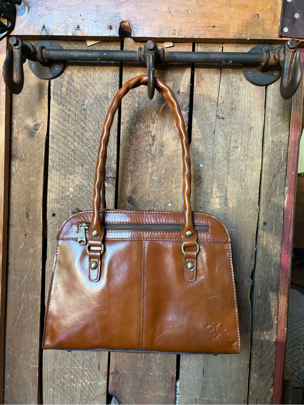Patricia Nash Leather Calvi Satchel